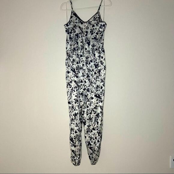 525 America Silk Patterned Jumpsuit Size Large L - Picture 7 of 12
